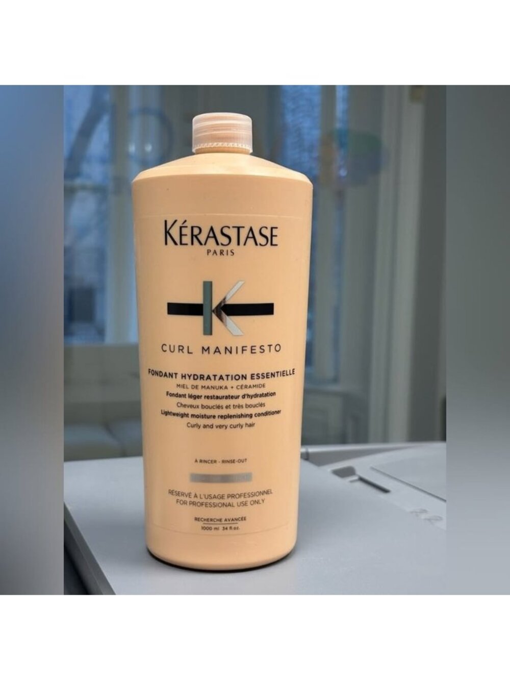 🌀💧 Kérastase Curl Manifesto 1L Conditioner | Fondant Hydratation Essentielle